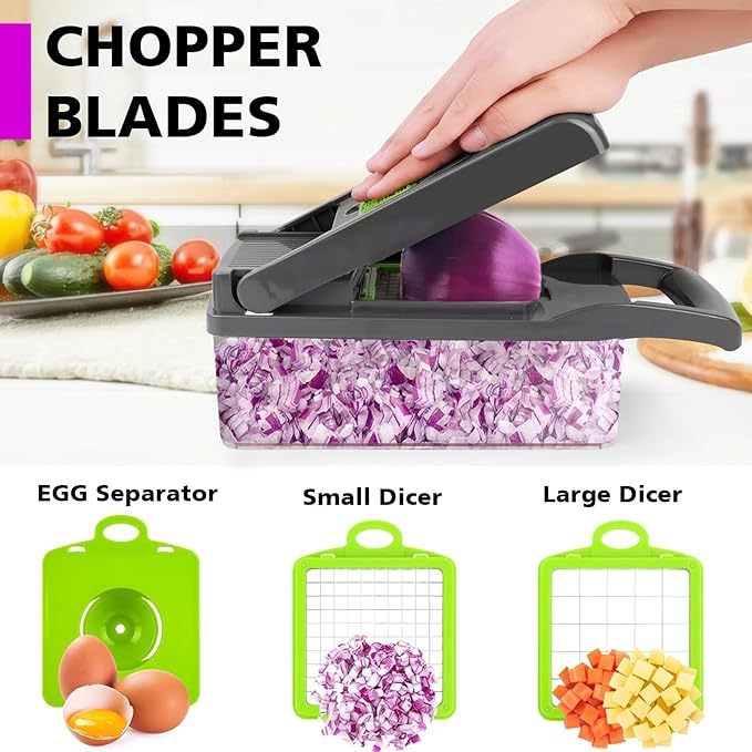 12 In 1 Manual Vegetable Chopper Kitchen Gadgets